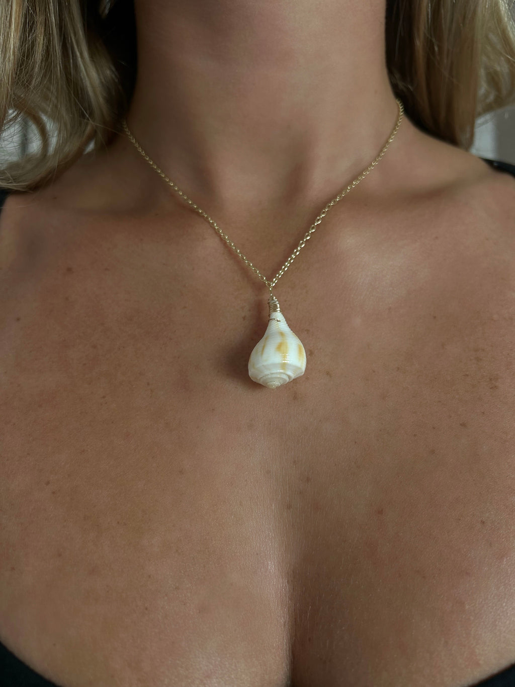 The Pear Whelk Pendent Necklace
