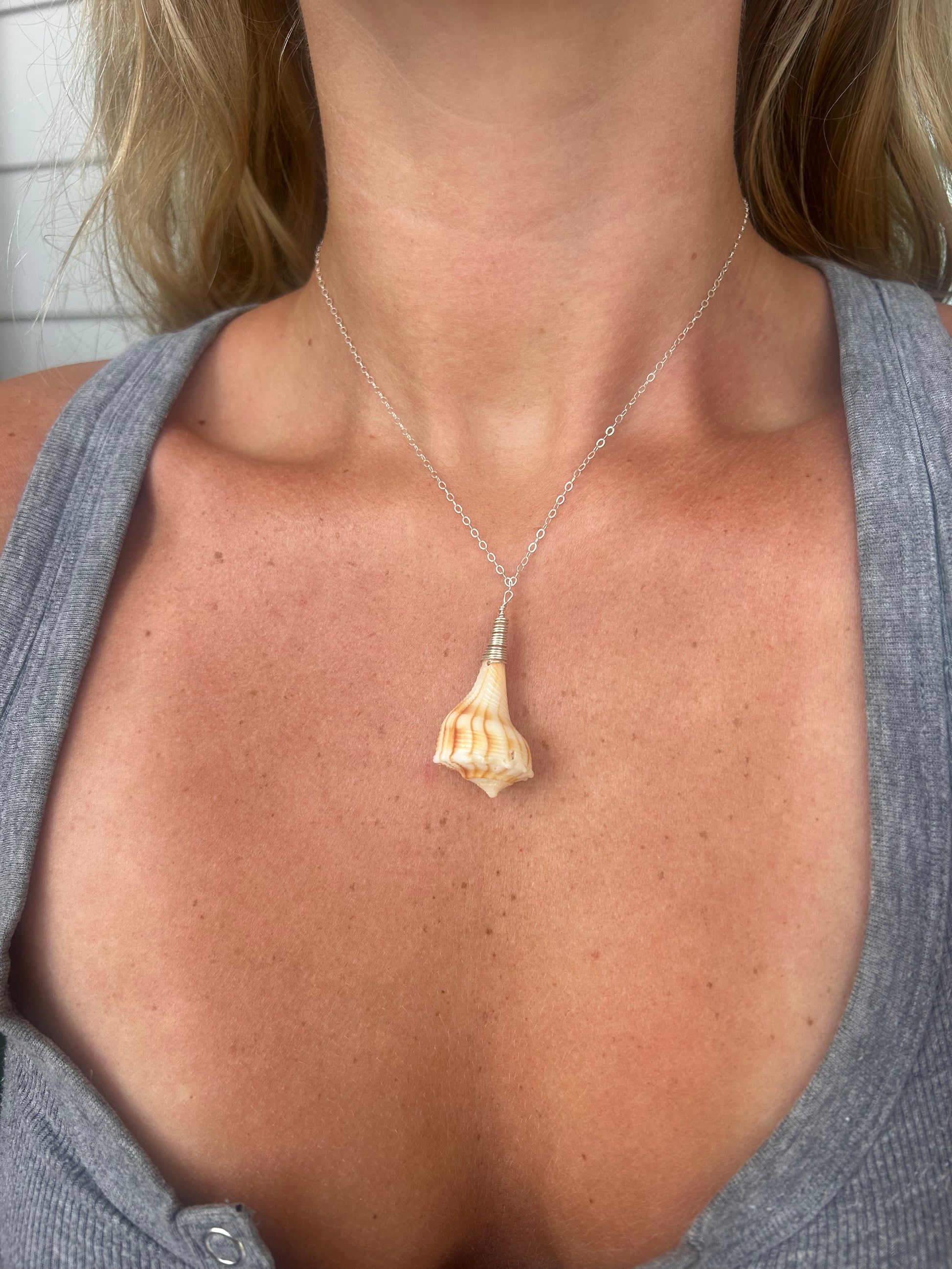 Sterling Silver Whelk Pendent