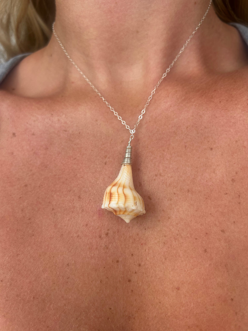 Sterling Silver Whelk Pendent