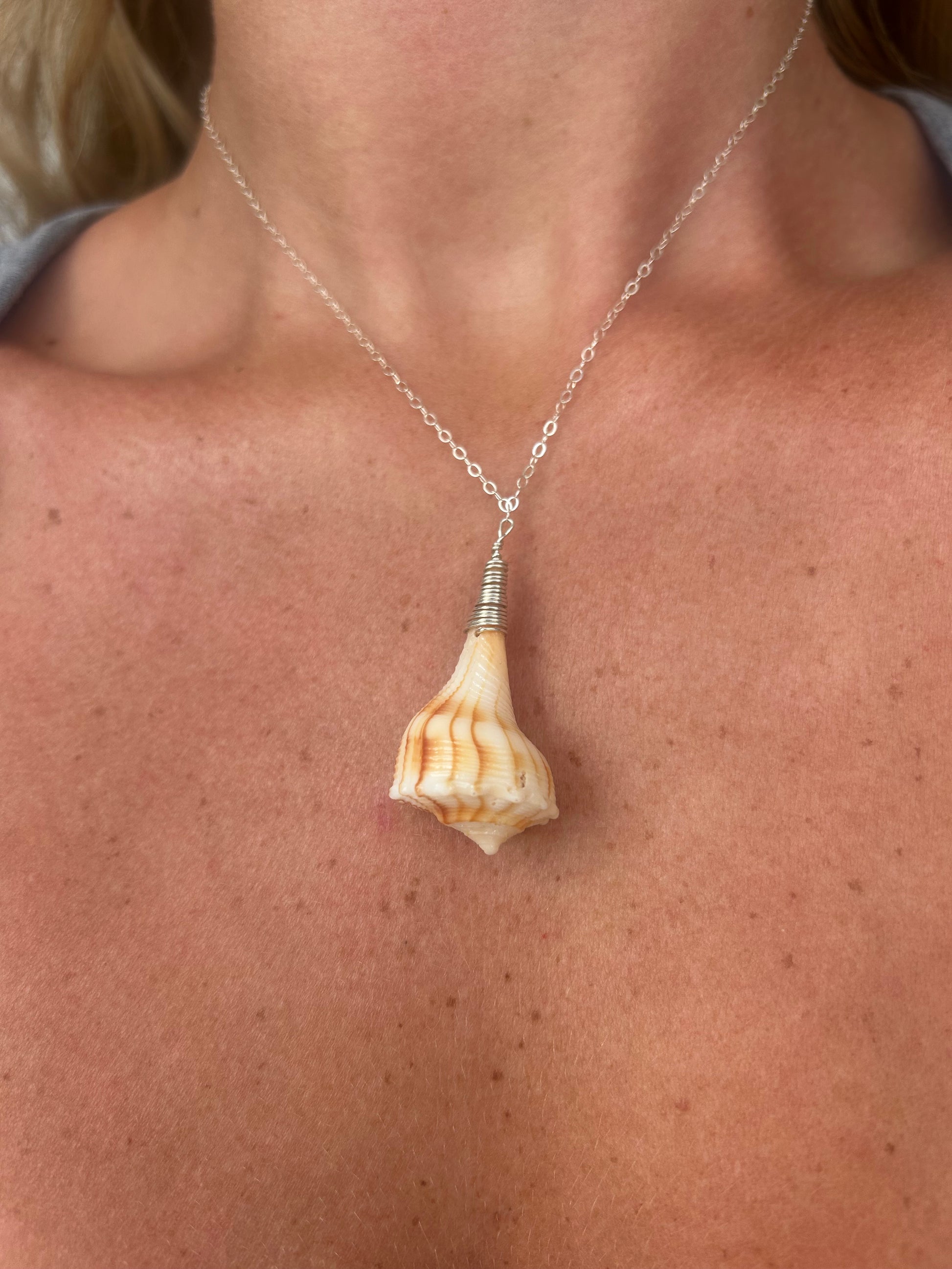 Sterling Silver Whelk Pendent