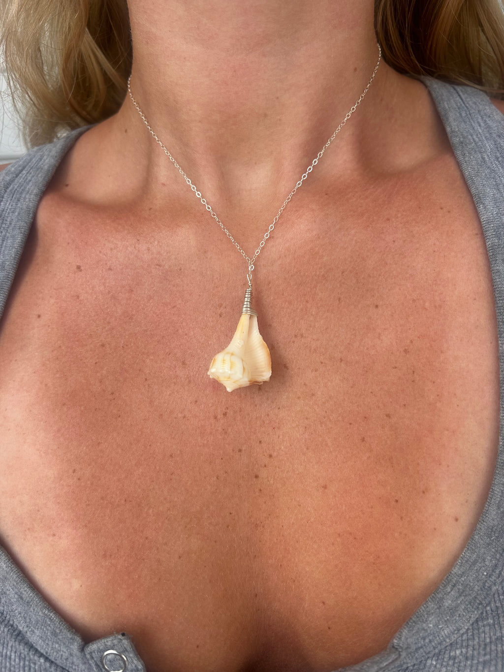 Sterling Silver Whelk Pendent