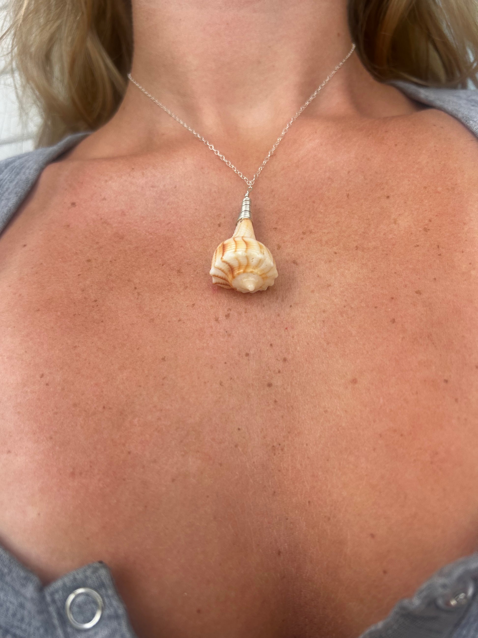 Sterling Silver Whelk Pendent